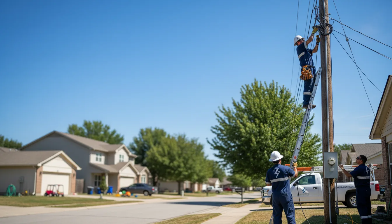 Residential electrician providing installation services in Spokane, MO